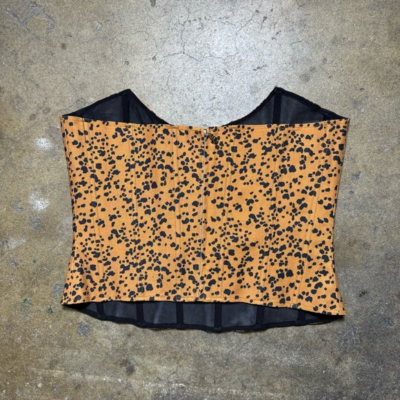 Miaou Strapless Leia Corset Top in Cheetah - Picture 4 of 7